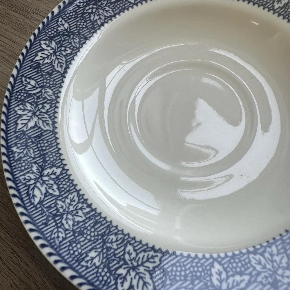 Vintage Homer Laughlin Shakespeare Country 6" Saucer Plate Cottagecore Set of 3 - Picture 3 of 6